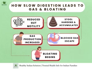 Constipation Bloating blog by Healthy Indian Solutions